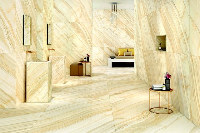 Large format tiles are a trend in housing